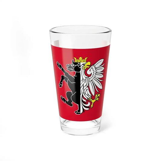 POL powiat nakielski flag (Poland) Pint Glass 16oz 16oz - Go Mug Yourself
