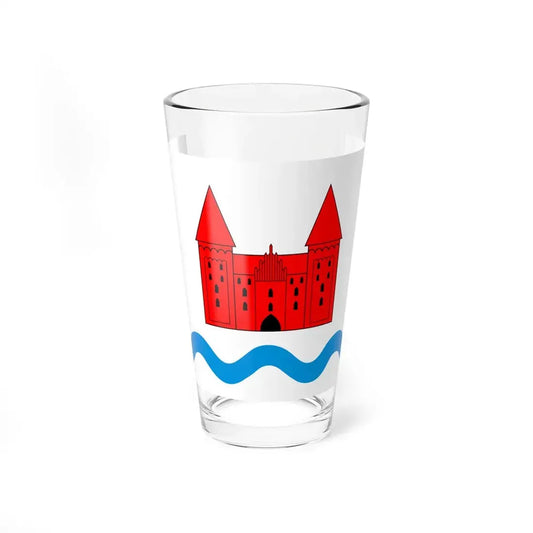 POL powiat nidzicki flag (Poland) Pint Glass 16oz 16oz - Go Mug Yourself