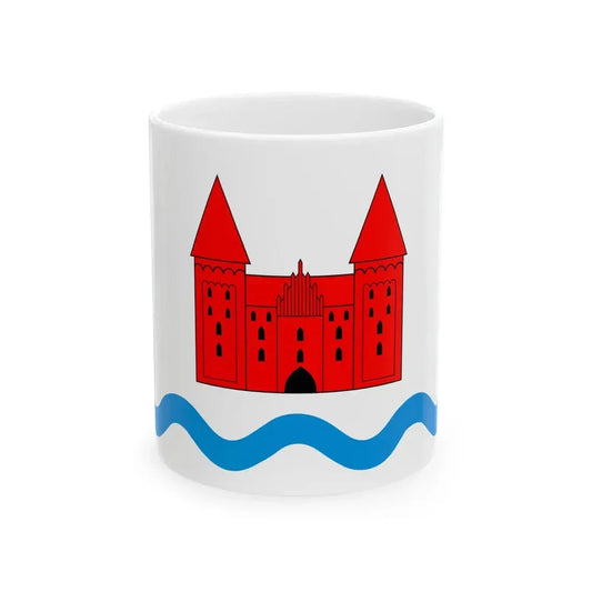 POL powiat nidzicki flag (Poland) White Coffee Mug 11oz - Go Mug Yourself