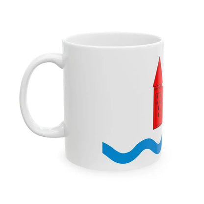 POL powiat nidzicki flag (Poland) White Coffee Mug - Go Mug Yourself