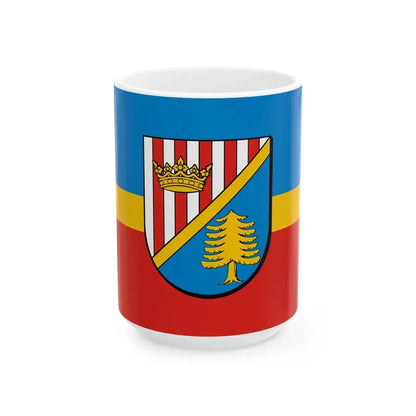 POL powiat nizanski flag (Poland) White Coffee Mug 15oz - Go Mug Yourself