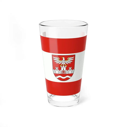 POL powiat nowodworski flag (Poland) Pint Glass 16oz 16oz - Go Mug Yourself