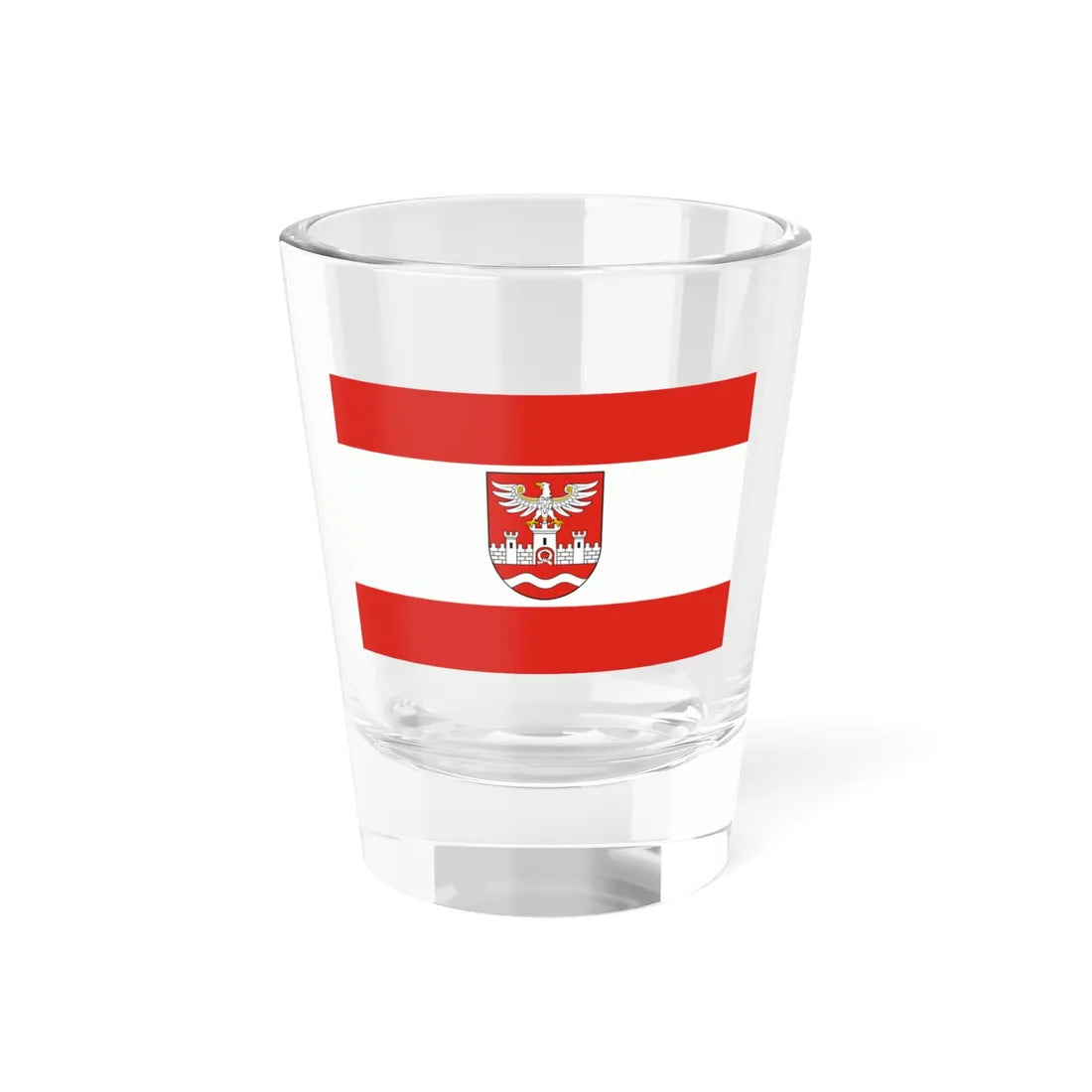 POL powiat nowodworski flag (Poland) Shot Glass 1.5oz 1.5oz - Go Mug Yourself