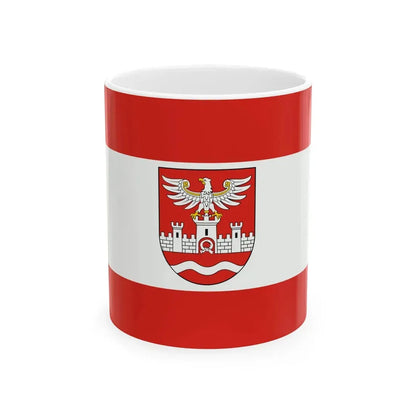 POL powiat nowodworski flag (Poland) White Coffee Mug 11oz - Go Mug Yourself