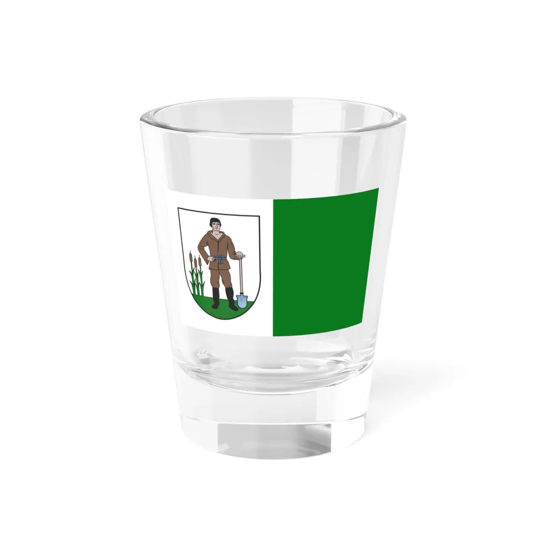POL powiat nowodworski pomorski flag (Poland) Shot Glass 1.5oz 1.5oz - Go Mug Yourself