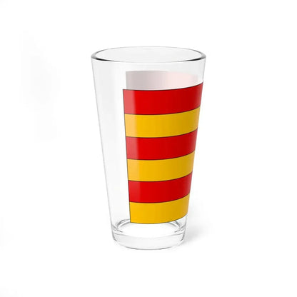 POL powiat nowosadecki flag (Poland) Pint Glass 16oz - Go Mug Yourself