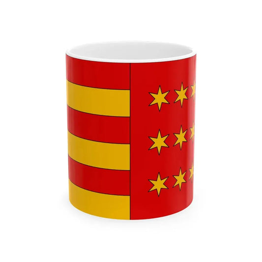 POL powiat nowosadecki flag (Poland) White Coffee Mug 11oz - Go Mug Yourself