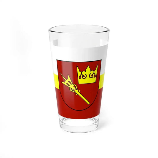 POL powiat nowotarski flag (Poland) Pint Glass 16oz 16oz - Go Mug Yourself