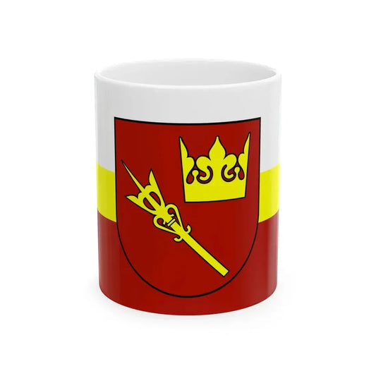 POL powiat nowotarski flag (Poland) White Coffee Mug 11oz - Go Mug Yourself