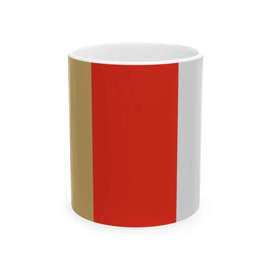 POL powiat nyski flag (Poland) White Coffee Mug 11oz - Go Mug Yourself