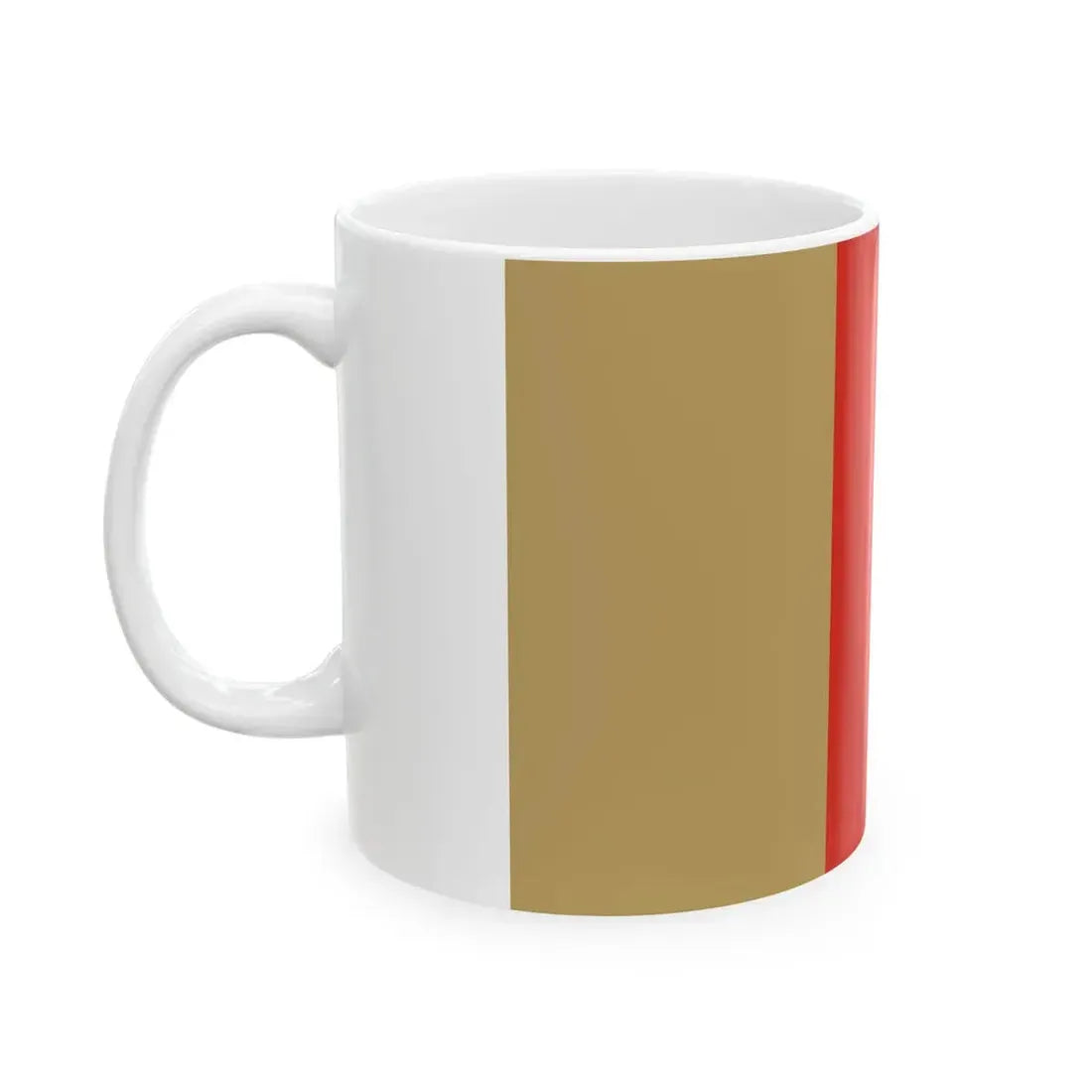 POL powiat nyski flag (Poland) White Coffee Mug - Go Mug Yourself