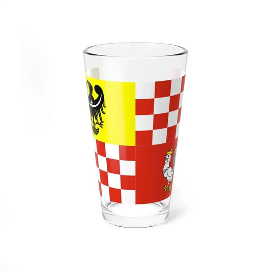 POL powiat oławski flag (Poland) Pint Glass 16oz 16oz - Go Mug Yourself