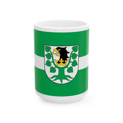 POL powiat olecki flag (Poland) White Coffee Mug 15oz - Go Mug Yourself