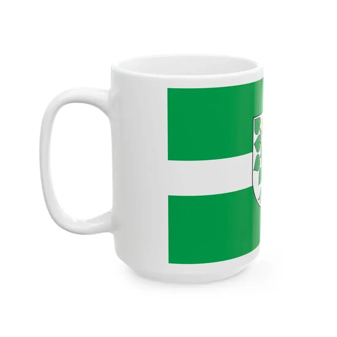 POL powiat olecki flag (Poland) White Coffee Mug - Go Mug Yourself