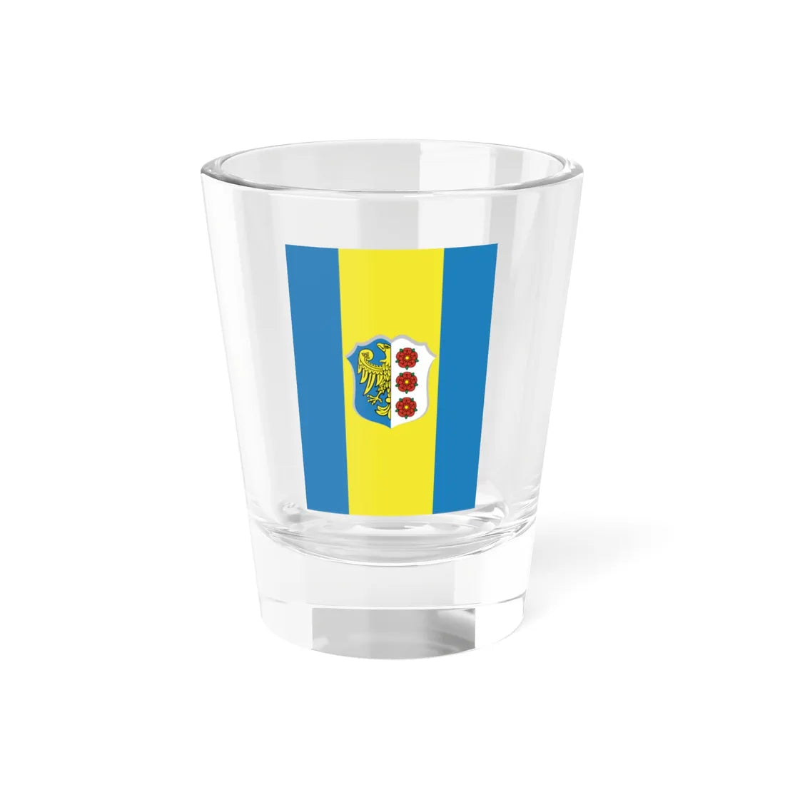 POL powiat oleski flag (Poland) Shot Glass 1.5oz 1.5oz - Go Mug Yourself