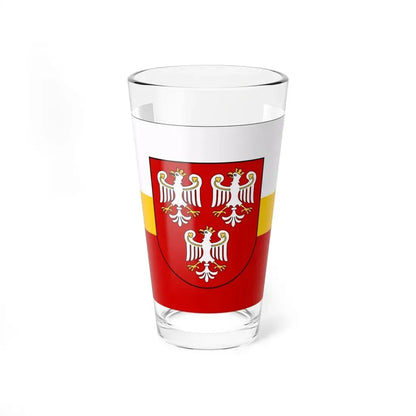 POL powiat olkuski flag (Poland) Pint Glass 16oz 16oz - Go Mug Yourself