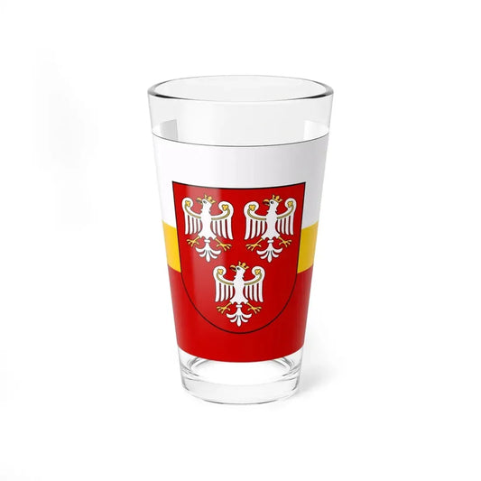 POL powiat olkuski flag (Poland) Pint Glass 16oz 16oz - Go Mug Yourself