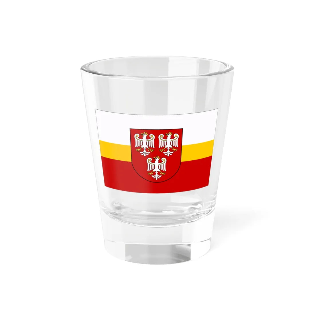 POL powiat olkuski flag (Poland) Shot Glass 1.5oz 1.5oz - Go Mug Yourself