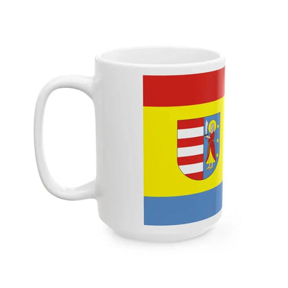 POL powiat opoczynski flag (Poland) White Coffee Mug - Go Mug Yourself
