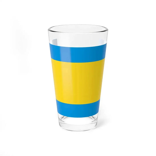 POL powiat opolski flag (Poland) Pint Glass 16oz 16oz - Go Mug Yourself