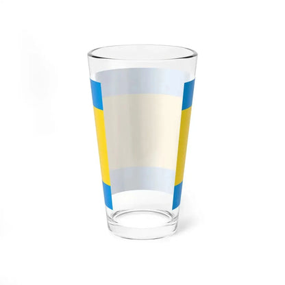 POL powiat opolski flag (Poland) Pint Glass 16oz - Go Mug Yourself