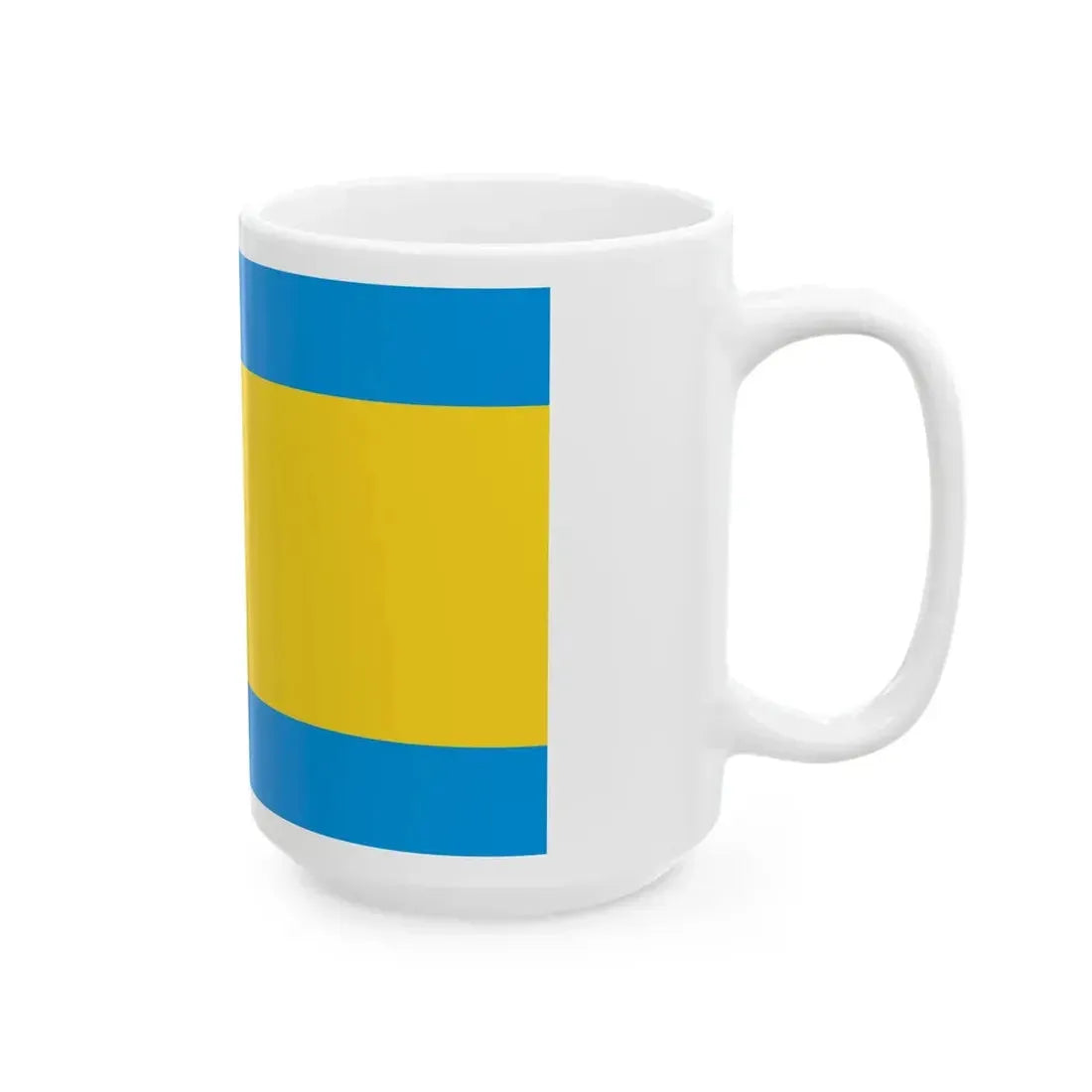 POL powiat opolski flag (Poland) White Coffee Mug - Go Mug Yourself
