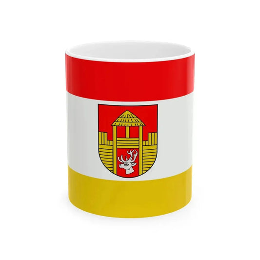 POL powiat opolski lubelski flag (Poland) White Coffee Mug 11oz - Go Mug Yourself