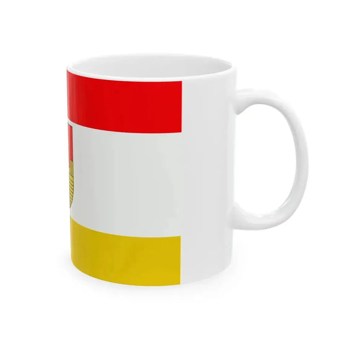 POL powiat opolski lubelski flag (Poland) White Coffee Mug - Go Mug Yourself