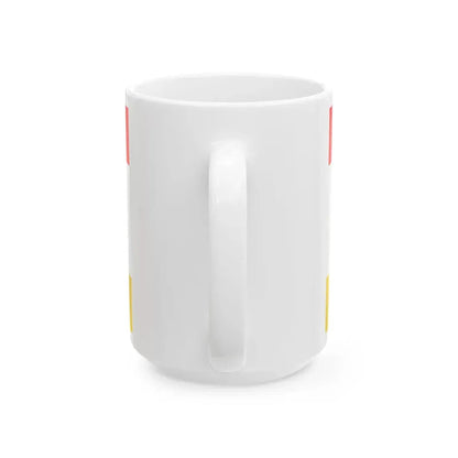 POL powiat opolski lubelski flag (Poland) White Coffee Mug - Go Mug Yourself