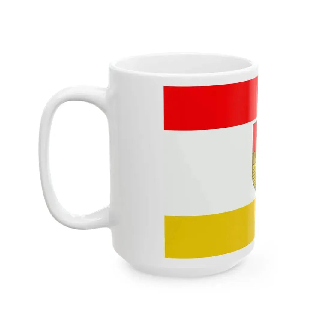 POL powiat opolski lubelski flag (Poland) White Coffee Mug - Go Mug Yourself