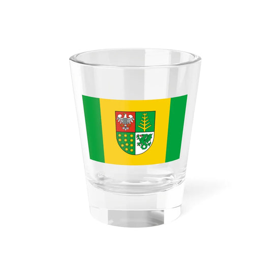 POL powiat ostrowski mazowiecki flag (Poland) Shot Glass 1.5oz 1.5oz - Go Mug Yourself
