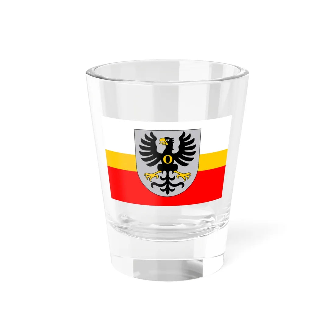 POL powiat oswiecimski flag (Poland) Shot Glass 1.5oz 1.5oz - Go Mug Yourself