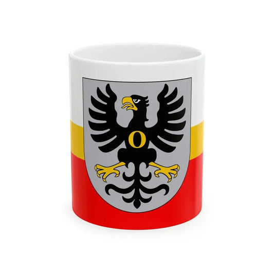 POL powiat oswiecimski flag (Poland) White Coffee Mug 11oz - Go Mug Yourself