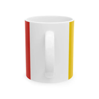 POL powiat otwocki flag 1 (Poland) White Coffee Mug - Go Mug Yourself