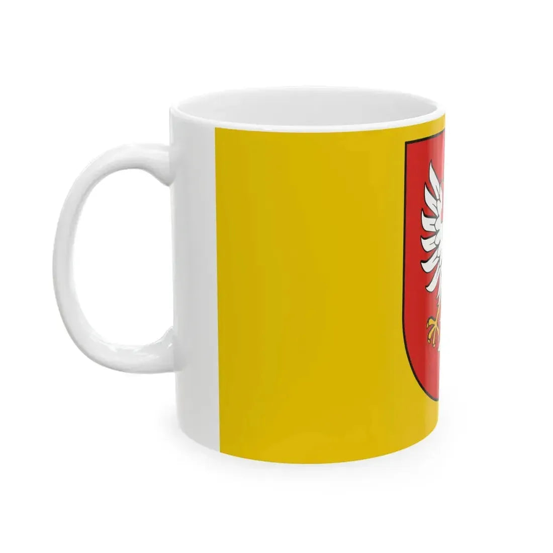 POL powiat otwocki flag 1 (Poland) White Coffee Mug - Go Mug Yourself