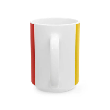 POL powiat otwocki flag 1 (Poland) White Coffee Mug - Go Mug Yourself