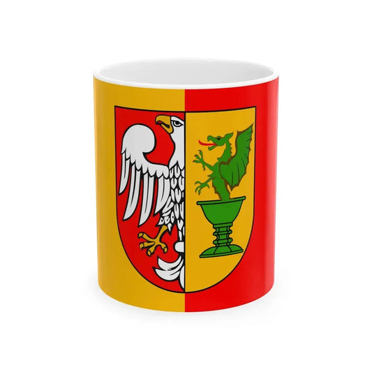 POL powiat otwocki flag (Poland) White Coffee Mug 11oz - Go Mug Yourself