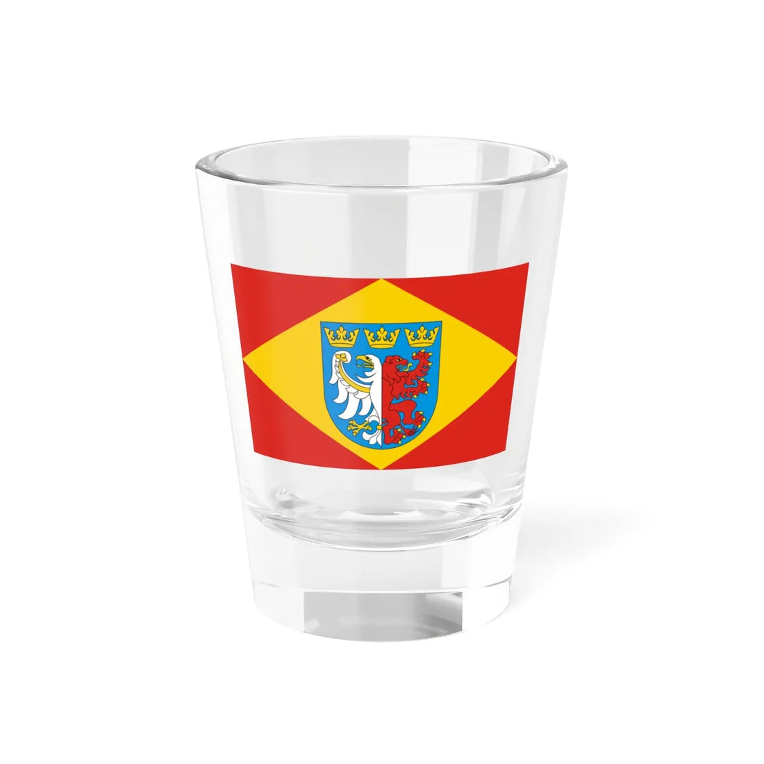 POL powiat pabianicki flag 1 (Poland) Shot Glass 1.5oz 1.5oz - Go Mug Yourself
