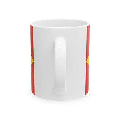 POL powiat pabianicki flag 1 (Poland) White Coffee Mug - Go Mug Yourself