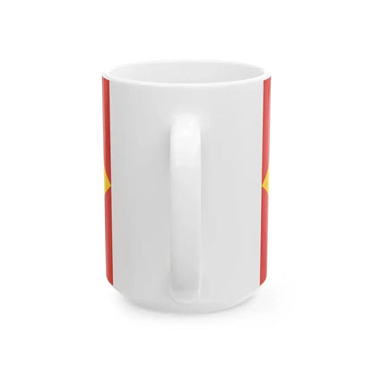 POL powiat pabianicki flag 1 (Poland) White Coffee Mug - Go Mug Yourself