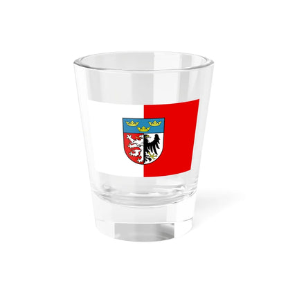 POL powiat pabianicki flag (Poland) Shot Glass 1.5oz 1.5oz - Go Mug Yourself