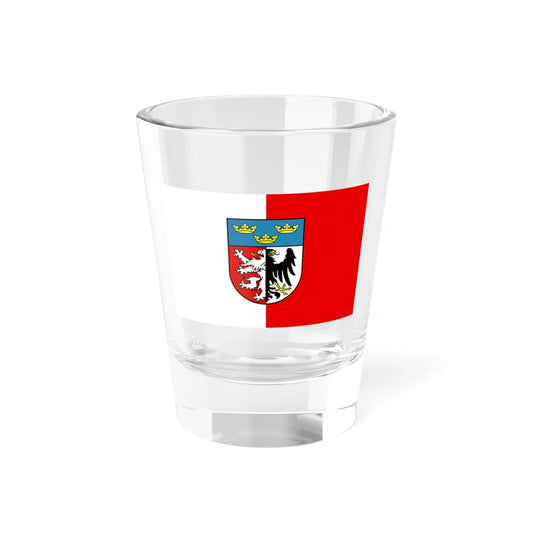 POL powiat pabianicki flag (Poland) Shot Glass 1.5oz 1.5oz - Go Mug Yourself