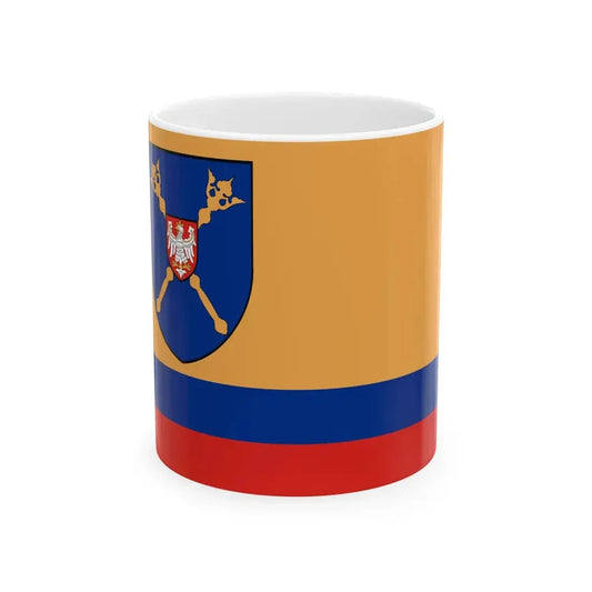 POL powiat pajeczanski flag (Poland) White Coffee Mug 11oz - Go Mug Yourself