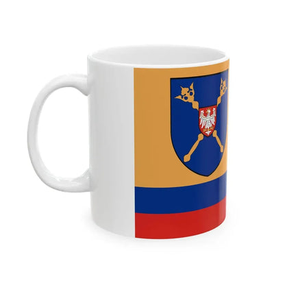 POL powiat pajeczanski flag (Poland) White Coffee Mug - Go Mug Yourself