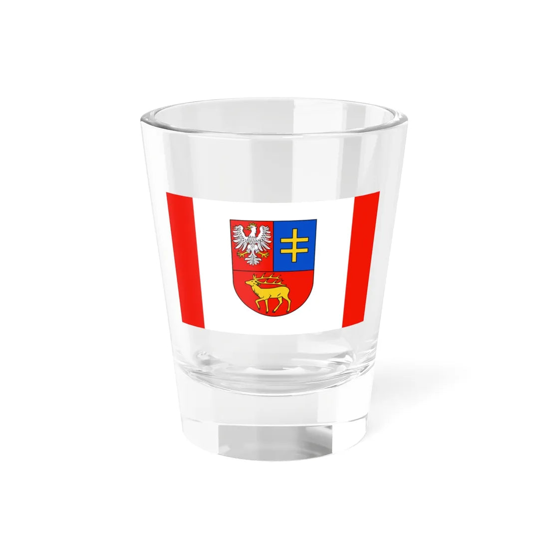 POL powiat parczewski flag 2000-2024 (Poland) Shot Glass 1.5oz 1.5oz - Go Mug Yourself