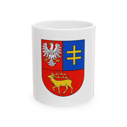 POL powiat parczewski flag 2000-2024 (Poland) White Coffee Mug 11oz - Go Mug Yourself