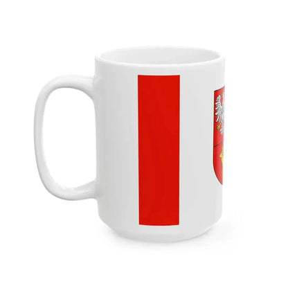 POL powiat parczewski flag 2000-2024 (Poland) White Coffee Mug - Go Mug Yourself