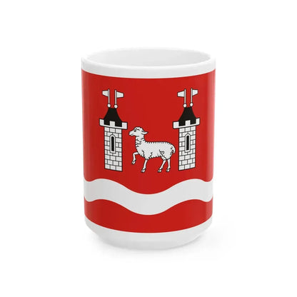 POL powiat piaseczynski flag (Poland) White Coffee Mug 15oz - Go Mug Yourself