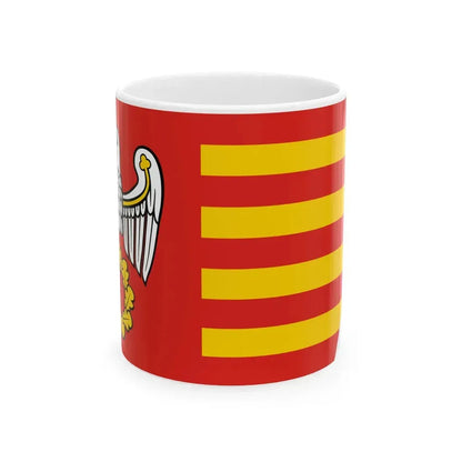POL powiat pilski flag (Poland) White Coffee Mug 11oz - Go Mug Yourself