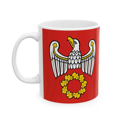 POL powiat pilski flag (Poland) White Coffee Mug - Go Mug Yourself